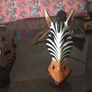 African Zebra Wall Mask